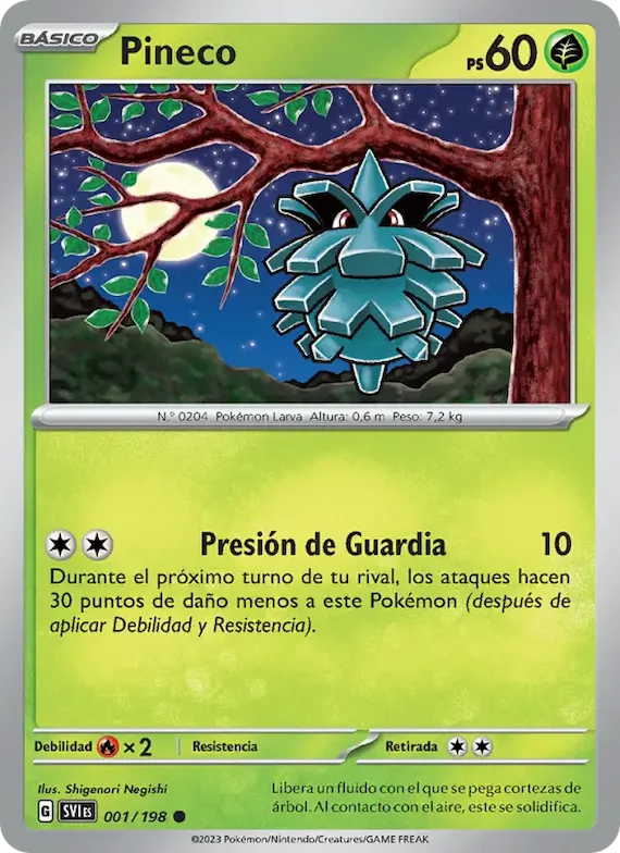 Pineco 1 – Escarlata y Púrpura