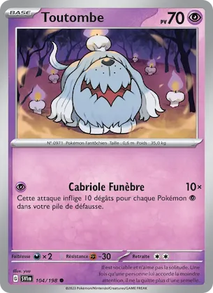 Toutombe n° 104 – Écarlate et Violet