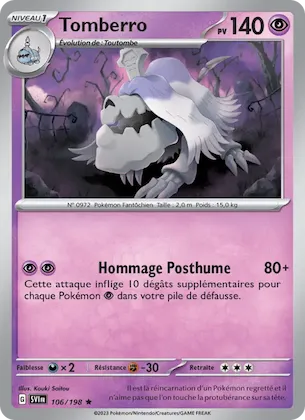 Tomberro n° 106 – Écarlate et Violet