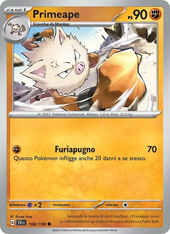 Primeape 108 – Scarlatto e Violetto