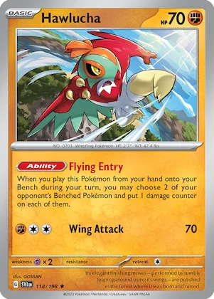 Hawlucha #118 – Scarlet & Violet