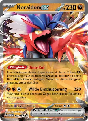Koraidon-ex Nr. 125 – Karmesin & Purpur