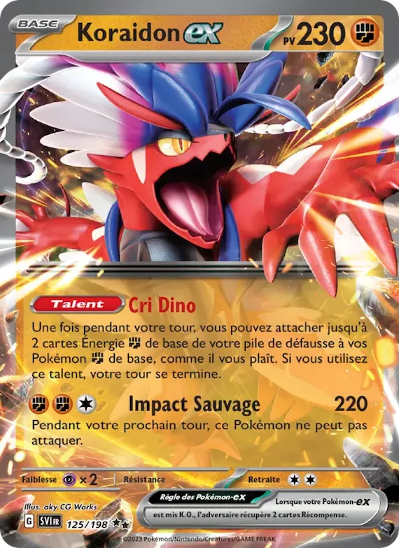 Koraidon-ex 125 – Écarlate et Violet