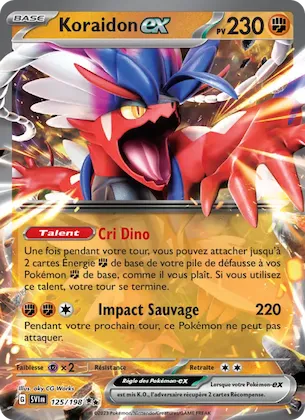 Koraidon-ex n° 125 – Écarlate et Violet