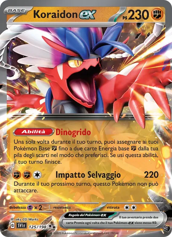 Koraidon-ex 125 – Scarlatto e Violetto