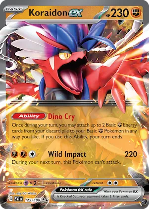 Koraidon ex #125 – Scarlet & Violet