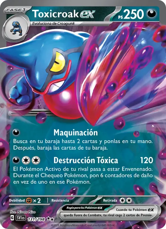 Toxicroak ex 131 – Escarlata y Púrpura