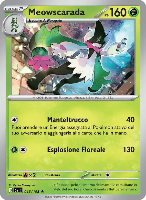Meowscarada 15 – Scarlatto e Violetto