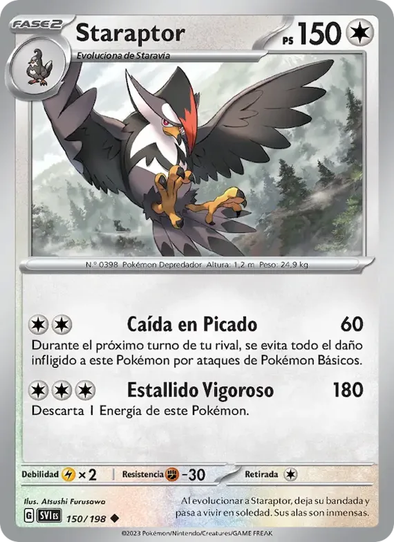 Staraptor 150 – Escarlata y Púrpura