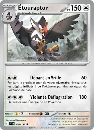 Étouraptor n° 150 – Écarlate et Violet