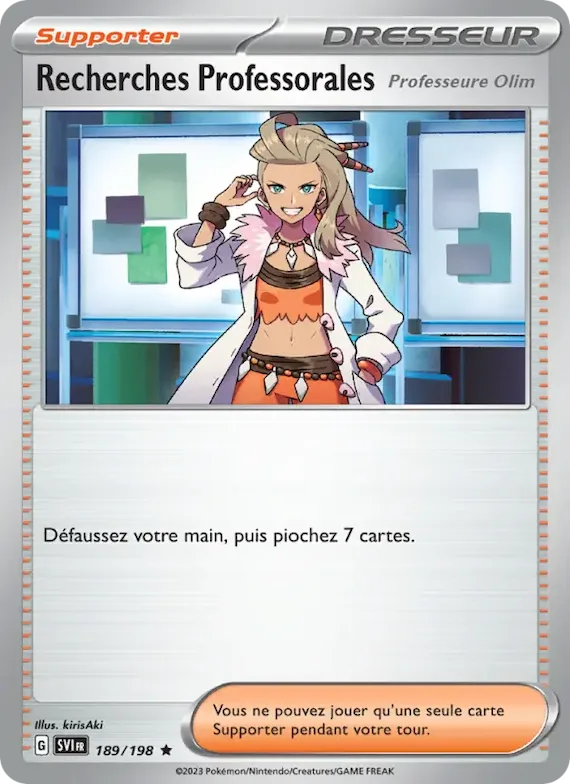Recherches Professorales 189 – Écarlate et Violet