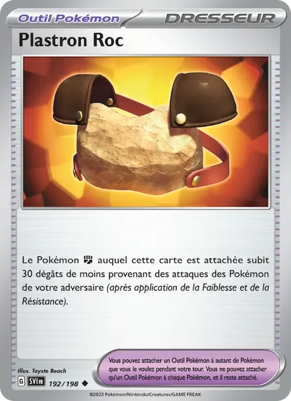 Plastron Roc 192 – Écarlate et Violet