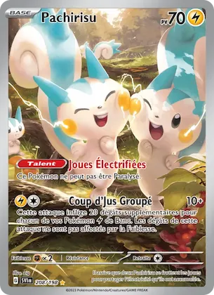 Pachirisu n° 208 – Écarlate et Violet