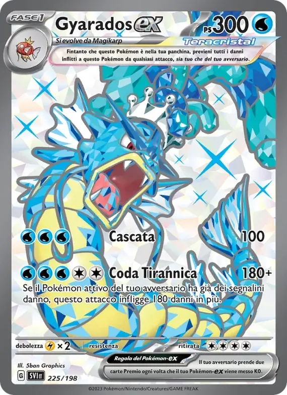 Gyarados-ex 225 – Scarlatto e Violetto