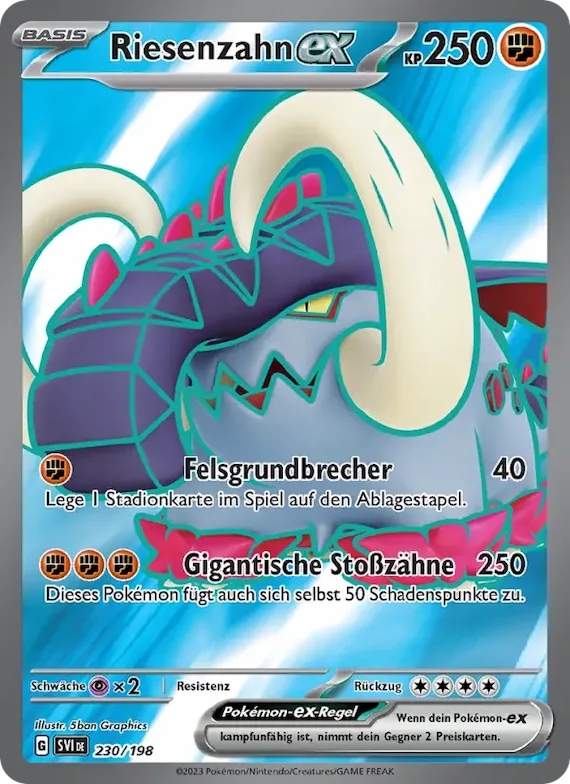 Riesenzahn-ex 230 – Karmesin & Purpur