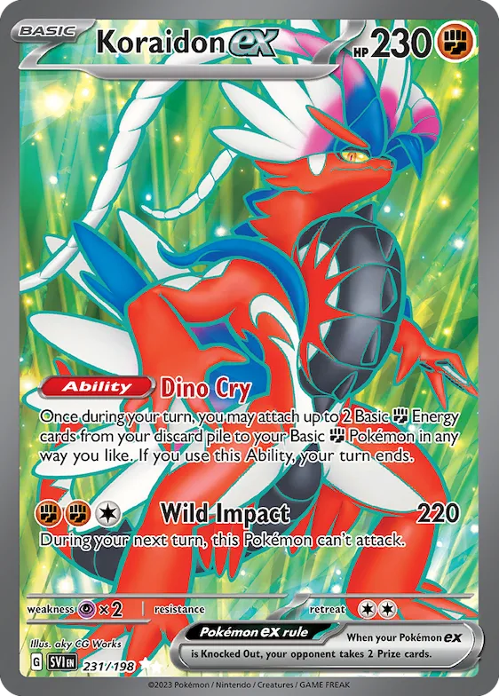 Koraidon ex #231 – Scarlet & Violet