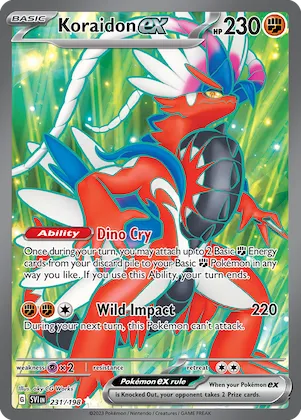 Koraidon ex #231 – Scarlet & Violet