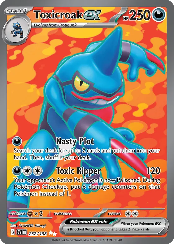 Toxicroak ex #232 – Scarlet & Violet