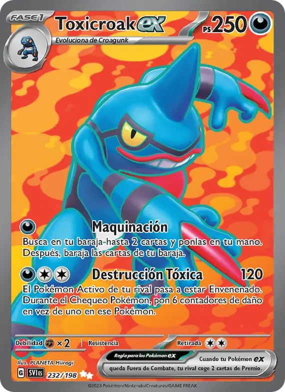 Toxicroak ex 232 – Escarlata y Púrpura