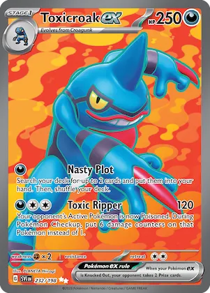 Toxicroak ex #232 – Scarlet & Violet