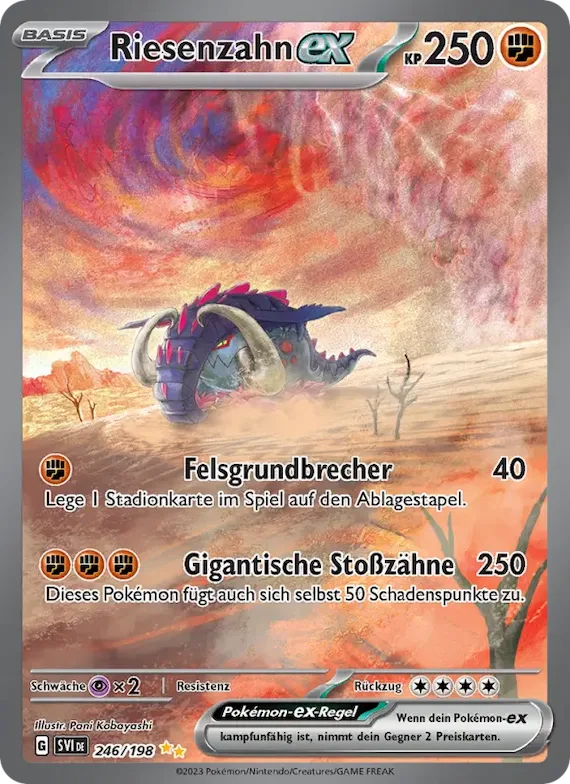 Riesenzahn-ex 246 – Karmesin & Purpur