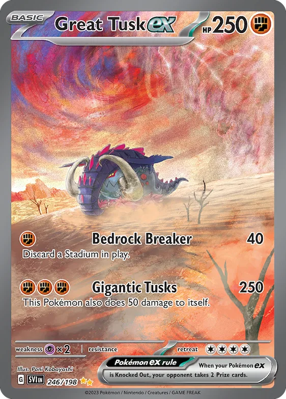 Great Tusk ex #246 – Scarlet & Violet
