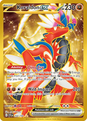 Koraidon ex #254 – Scarlet & Violet