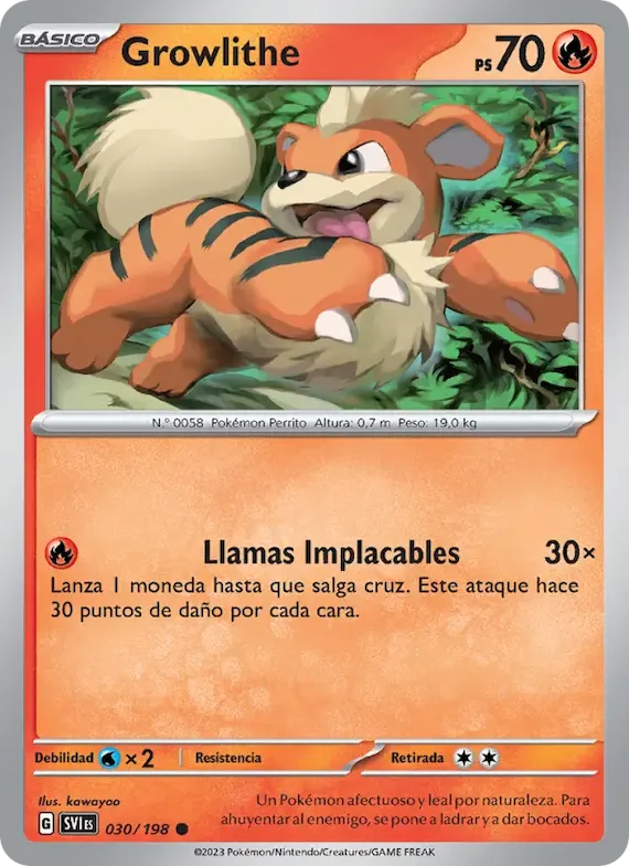 Growlithe 30 – Escarlata y Púrpura