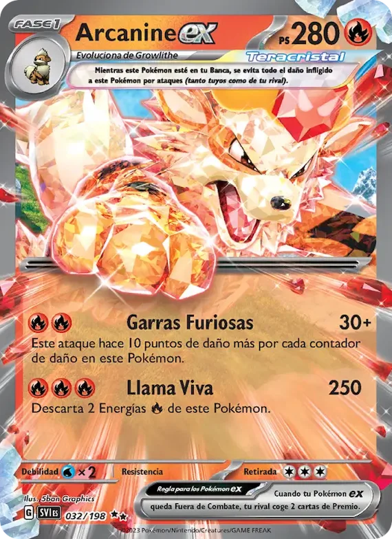 Arcanine ex 32 – Escarlata y Púrpura
