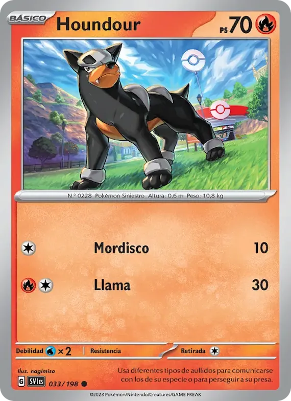 Houndour 33 – Escarlata y Púrpura