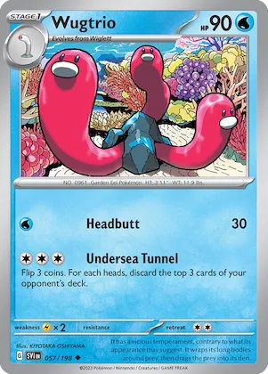 Wugtrio #57 – Scarlet & Violet