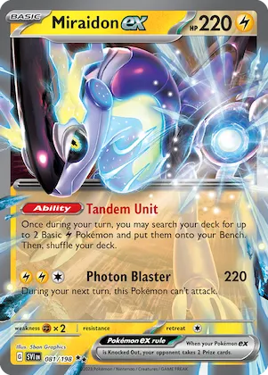 Miraidon ex #81 – Scarlet & Violet