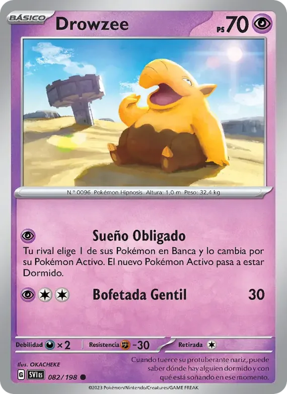 Drowzee 82 – Escarlata y Púrpura