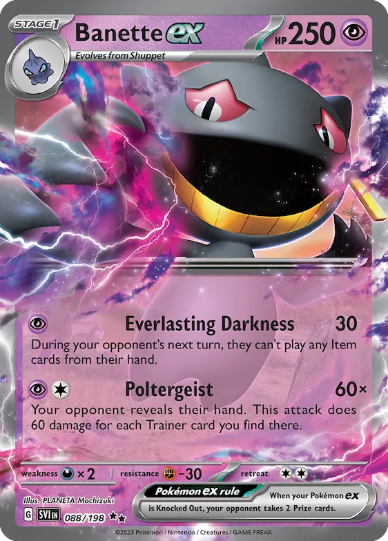 Banette ex #88 – Scarlet & Violet