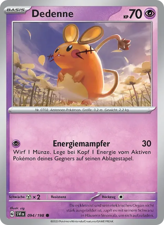 Dedenne 94 – Karmesin & Purpur