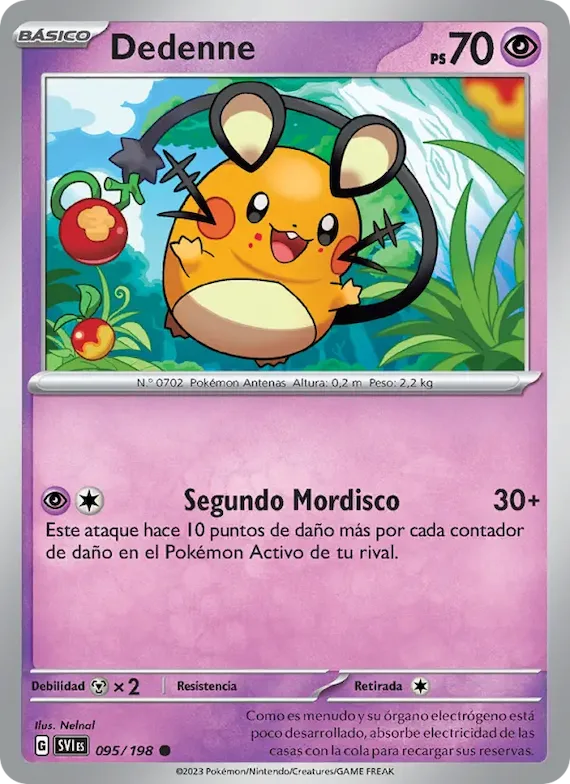 Dedenne 95 – Escarlata y Púrpura
