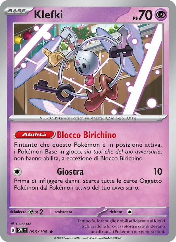 Klefki 96 – Scarlatto e Violetto