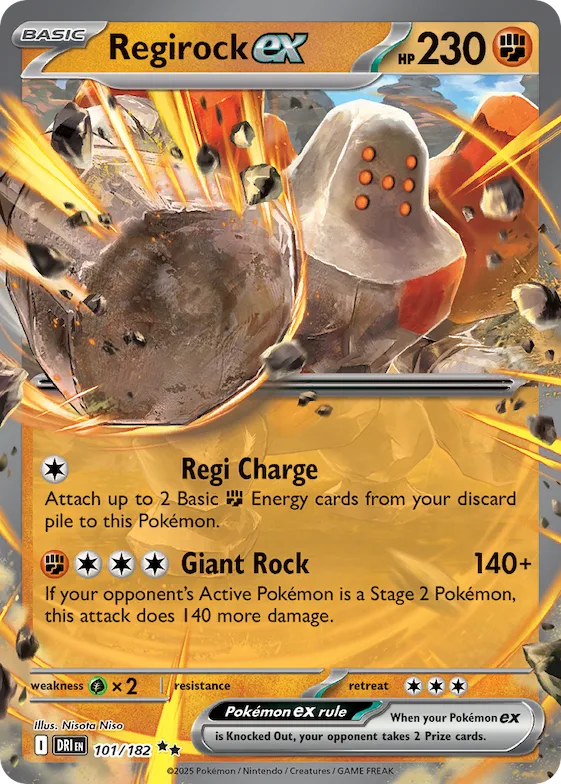 Regirock ex 101 – Rivais Predestinados