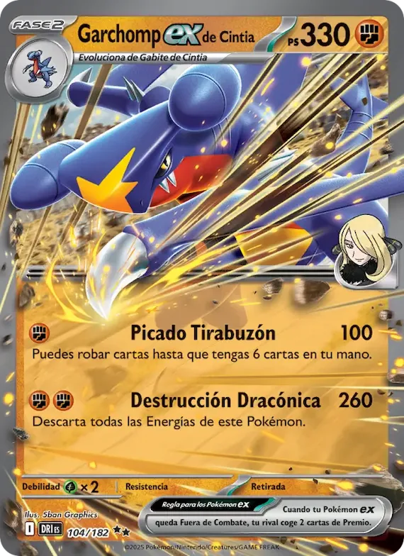 Garchomp ex de Cintia 104 – Rivales Predestinados