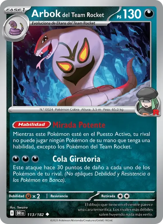 Arbok del Team Rocket 113 – Rivales Predestinados