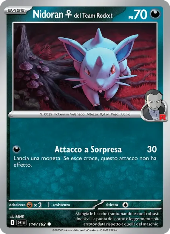 Nidoran♀ del Team Rocket 114 – Rivali Predestinati
