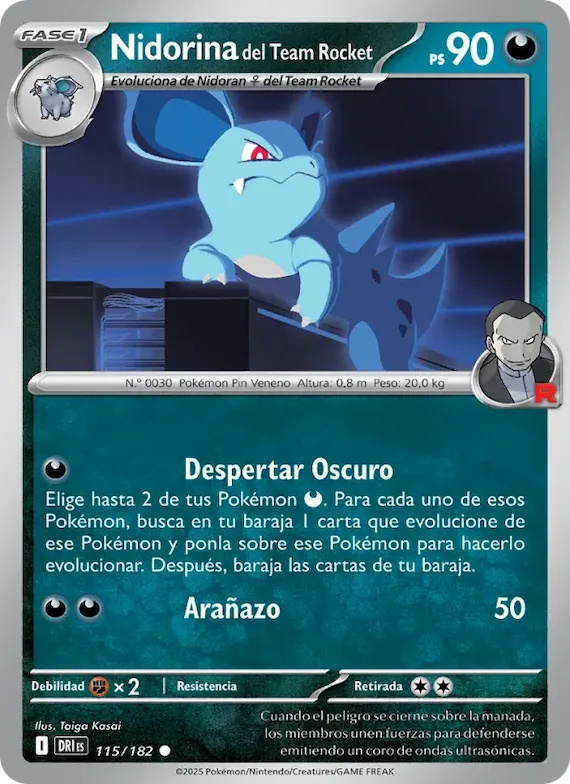 Nidorina del Team Rocket 115 – Rivales Predestinados