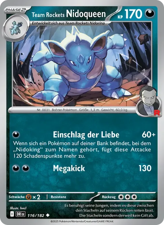 Team Rockets Nidoqueen 116 – Ewige Rivalen