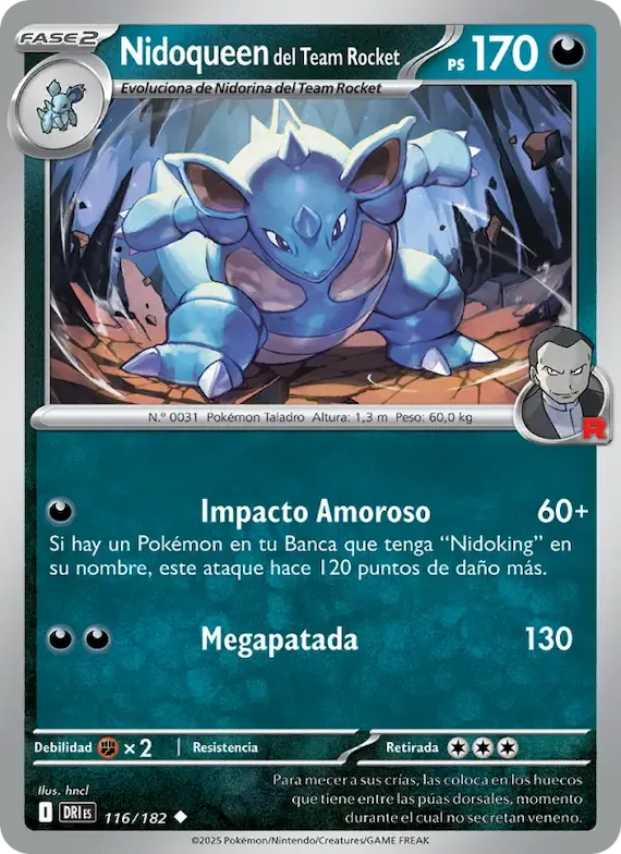 Nidoqueen del Team Rocket 116 – Rivales Predestinados