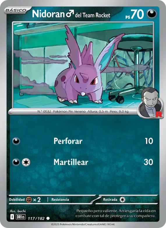 Nidoran♂ del Team Rocket 117 – Rivales Predestinados