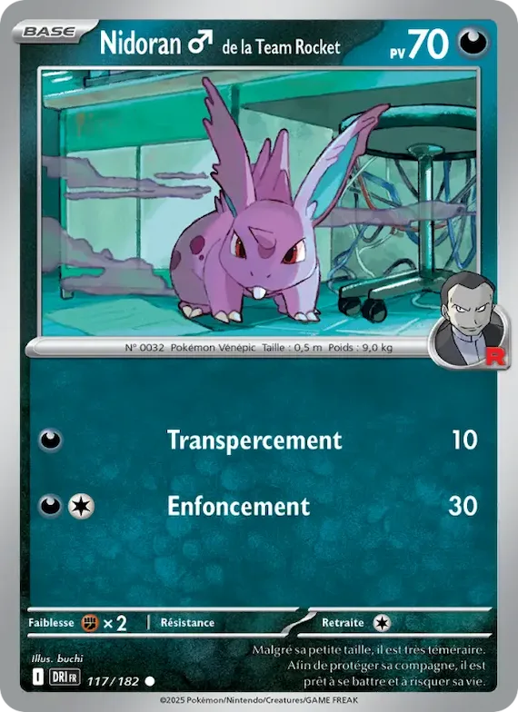 Nidoran♂ de la Team Rocket 117 – Rivalités Destinées