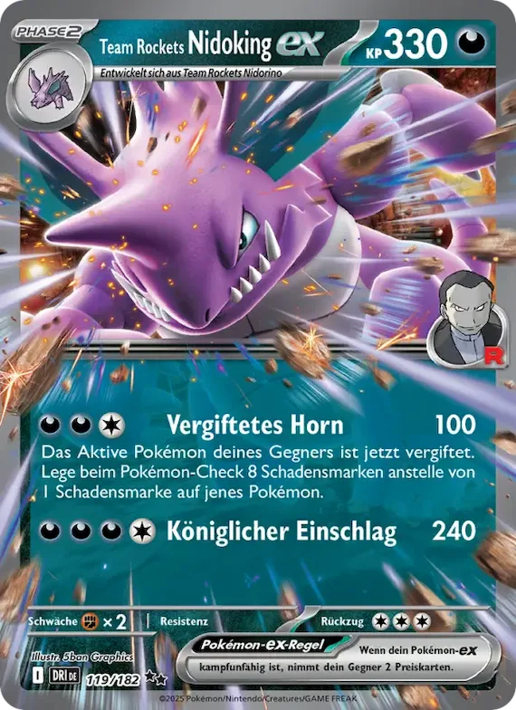 Team Rockets Nidoking-ex 119 – Ewige Rivalen