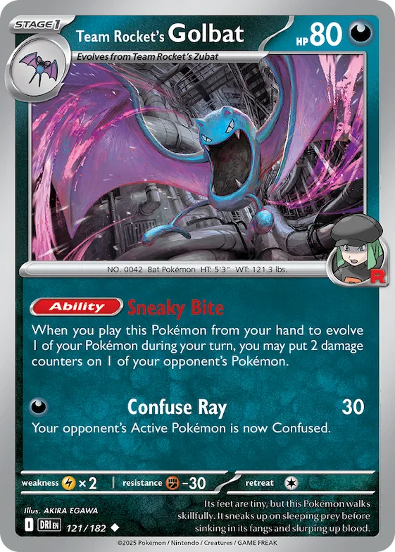 Golbat da Equipe Rocket 121 – Rivais Predestinados