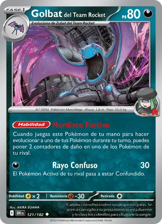 Golbat del Team Rocket 121 – Rivales Predestinados