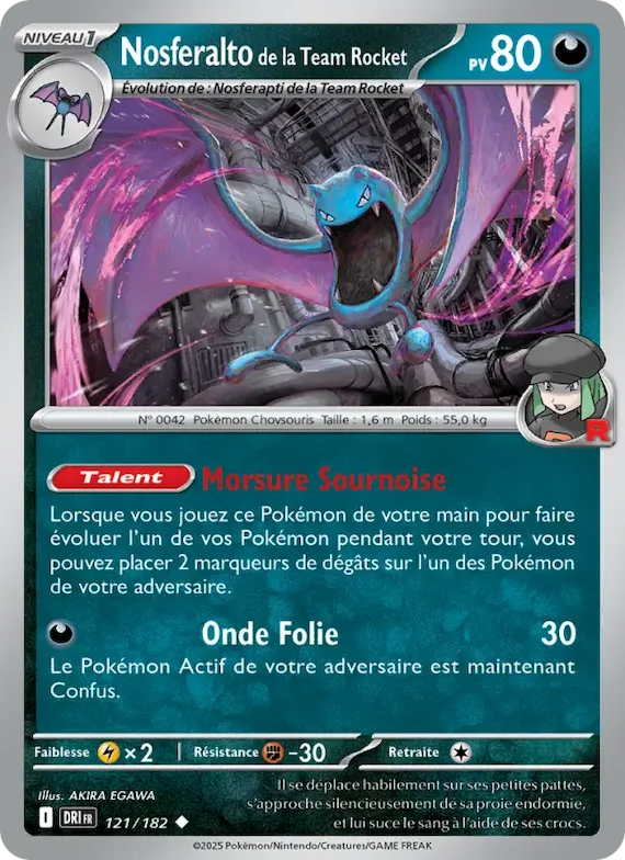 Nosferalto de la Team Rocket 121 – Rivalités Destinées